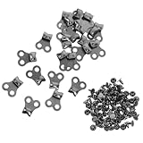 BESPORTBLE 24pcs Boot Lace Hooks Kit with Gunmetal...