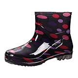 Ankle Rain Boots for Women Waterproof Wide Width...