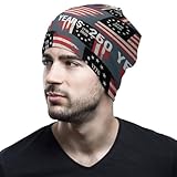 SPEPDEEC Thermal Knit Beanie All-Over Print Skull Cap...