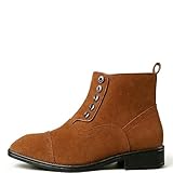 Men’s Suede Side-Button Ankle Boots – Slip-On Style...
