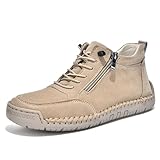 ENOEGMSD Men's Handmade High Top Chukka Boots Fashion...