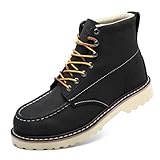 SAFETY LOONG Moc Toe Work Boots for Men Soft Toe...