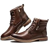 Arkbird Mens Casual Boots Genuine Leather Motorcycle...