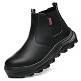 KAIDISEN Steel Toe Work Boots for Men Lightweight Non...