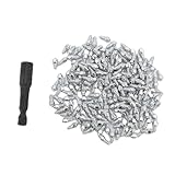 Kelawoly 100PCS Steel Snow Tire Studs Screw Tire Spikes...