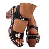 Summer Sandals for Women 2025 Open Toe Solid Color...