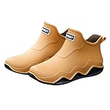 Toumov Ankle Rain Boots Men Women Waterproof Deck Boots...