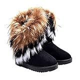 HDBHSBE Winter Snow Boots Women Faux Snow Boots Warm...