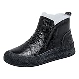Women's Retro Ankle Snow Boots With A Flat Platform...