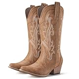 HISEA Rollda Cowboy Boots for Women, Cowgirl Boots,...