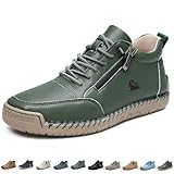 Gqreadhven Men’s Slip-on Orthopedic Leather Boots...