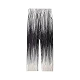 Men's Silk Pleated Wide Leg Pants Loose Vintage Casual...