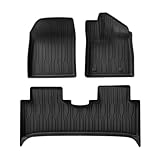 Car Floor Mats Trunk Pad TPE 3D Foot Mat Tray Set Black...
