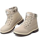 ziitop Women's Combat Ankle Boots Waterproof Fashion...