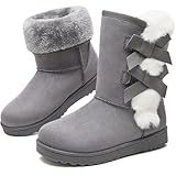Eydram Women Winter Boots Fur Lined Fashion Mid Calf...