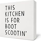BAWXTV Funny Farmhouse Kitchen Decor Wooden Box Sign...