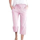 bawilom Capris Pants for Women Summer Casual Loose...