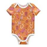 Bellajoyer Baby Girl Short Sleeve Bodysuits Cartoon...