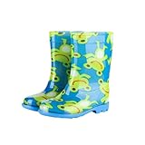 NSQFKALL Boys Girls Cute Rain Boots Prints Non-Slip...