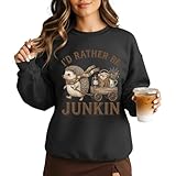 Ivexla Womens Thrifting Junkin Sweatshirt Vintage...