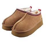 Gegefur Women's Snow Boots Platform Boot Fur Lined Slip...