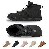 Winter Hike Barefoot Boots,Warm Zero Drop Snow Boot...