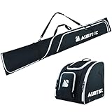 AUMTISC Ski Bag and Boot Bag Combo, Padded Two-Piece...