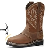 HISEA NINGO Steel Toe Work Boots for Men, Waterproof...