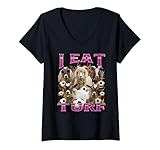 Women's I Eat Turf Funny Goat Bootleg Graphic Style...
