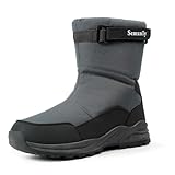 Semxnly Men's Snow Boots - Men’s Winter Shoes...