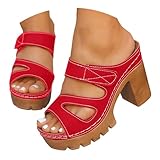YAVSDN Platform Heeled Sandals for Women 2026 Summer...
