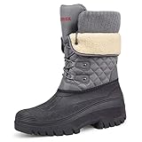 Knixmax Outdoor Women's Snow Boots Waterproof Warm...