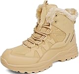 CNPAWS Men's Winter Snow Boots Waterproof Warm Hiking...