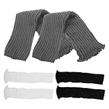 MAGICLULU 3 Pairs Footless Cotton Leg Warmers for Women...