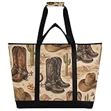 Jihqo Cowboy Boots Western Desert Insulated Grocery...
