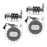 HEMOTON 2pcs Bicycle Cable Locks with 3-Digit...