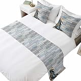 Vaomacihit Western Cowboy Boots Bed Runners for King...