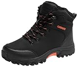 CARENURSE Mens Snow Boots Winter Warm Fur Lined Shoes...