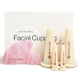 Rena Chris Facial Cupping Set & Gua Sha Facial Tool -...
