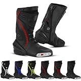 Men's Motorcycle Shoes Leather Motorbike Boots with...