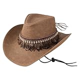 Panama Hat Feathered Hat for Women Men Western Hat...