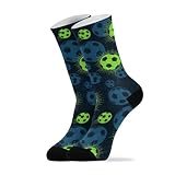 Sports Soccer Balls Stars Print Crew Socks for Women...