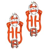 JOINPAYA 18 Teeth Outdoor Ice Cleats Stainless Steel...