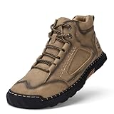 alcubieree Mens Casual Leather Shoes Ankle Chukka Boots...