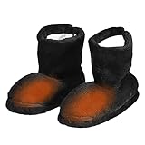 Winter Electric Heated Shoes Warm Safe Heating Boots...
