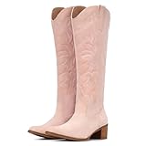 IUV Cowboy Boots For Women Wide Width Knee High Western...