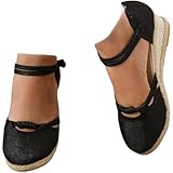 Women's Closed Toe Wedge Sandals Comfortable Platform...
