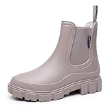 Drecage Womens Rain Boots Waterproof Rubber Garden...