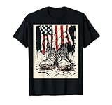 Patriotic Military Boots T-Shirt