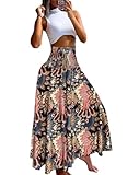 Women's Cotton Printed Side tie high-Waisted wrap Skirt...